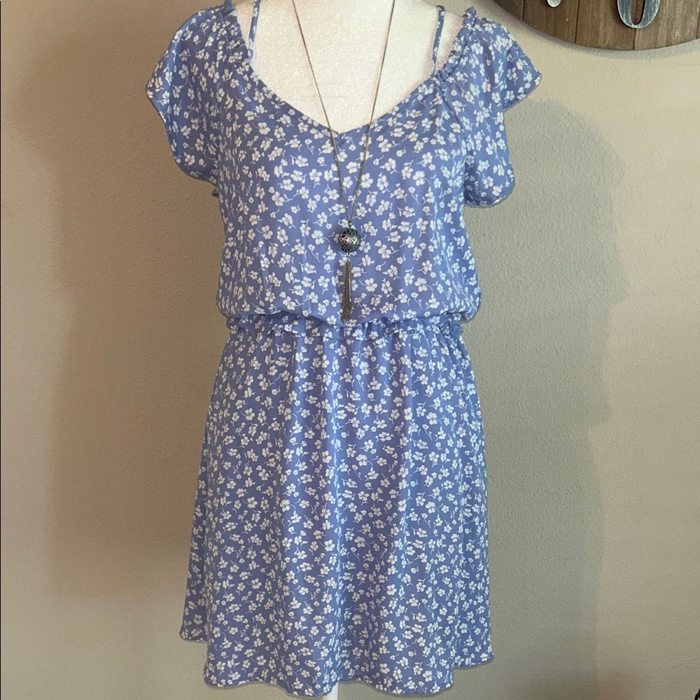 Floral Blue Dress